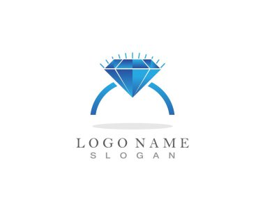 Diamond Logo Şablonu vektör çizimi tasarımı