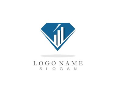 Diamond Logo Şablonu vektör çizimi tasarımı