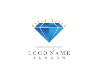 Diamond Logo Şablonu vektör çizimi tasarımı