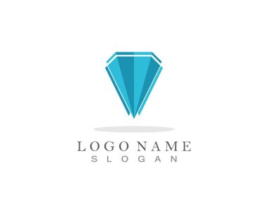 Diamond Logo Şablonu vektör çizimi tasarımı