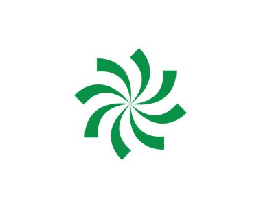 Girdap logosu ve sembol şablon vektörü