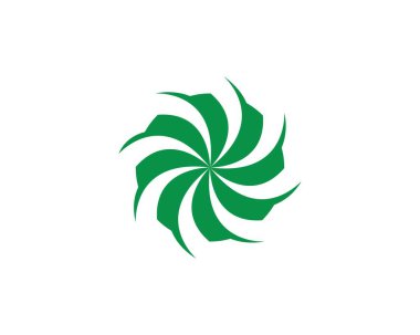 Girdap logosu ve sembol şablon vektörü