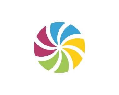 Girdap logosu ve sembol şablon vektörü