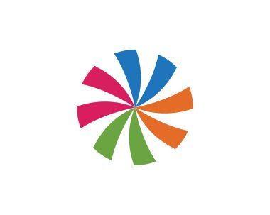 Girdap logosu ve sembol şablon vektörü