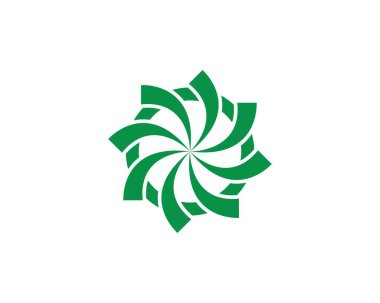 Girdap logosu ve sembol şablon vektörü