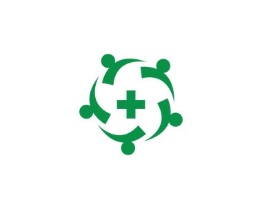 Toplum sağlığı logo şablonu