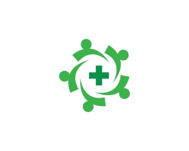 Toplum sağlığı logo şablonu