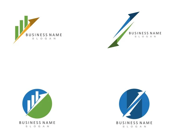 Modelo Logotipo Financeiro Ícone — Vetor de Stock