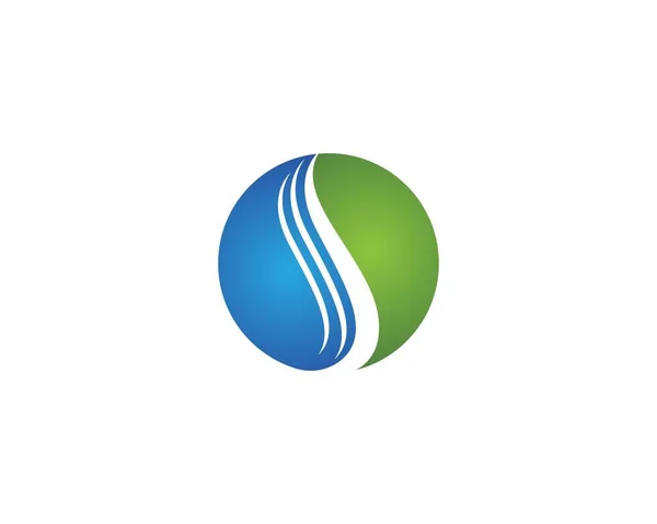 Damlası Logo Şablonu Tasarımı — Stok Vektör