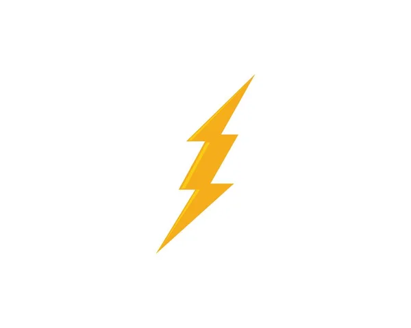 Flash Thunderbolt Plantilla Vector Icono Ilustración Diseño — Archivo Imágenes Vectoriales