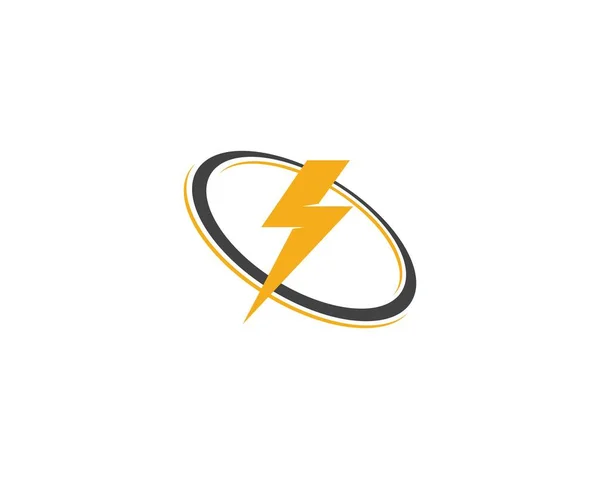 Flash Thunderbolt Template Vector Icon Illustration Design — Stock Vector