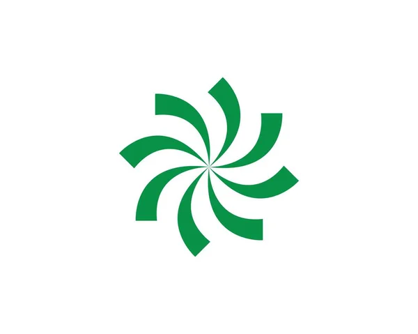 Vórtice Logotipo Símbolo Plantilla Vector — Vector de stock