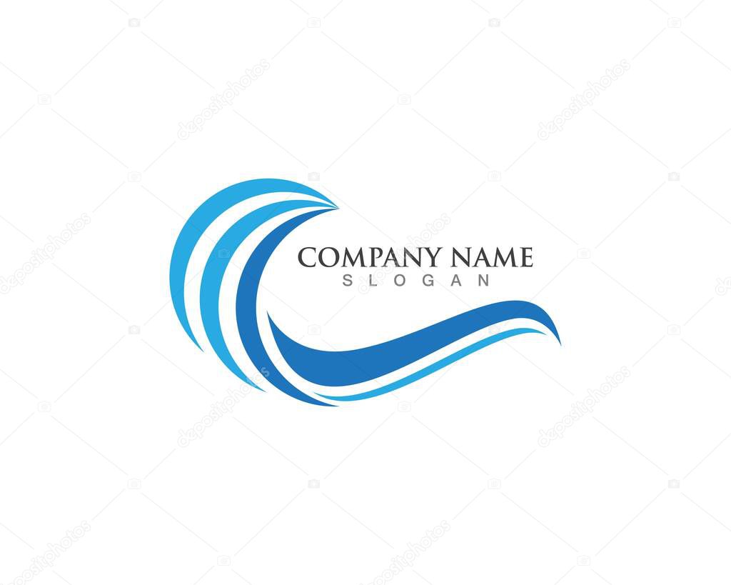 Wave Logo Icon vector