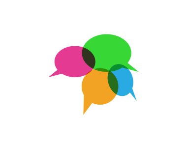 Konuşma kabarcığı vektör tasarımı