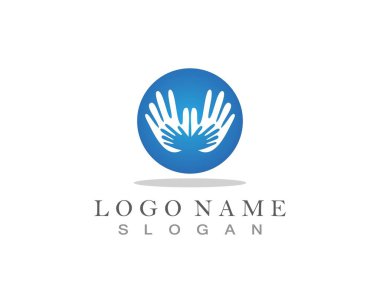 El bakım logosu ve semboller şablon simgesi