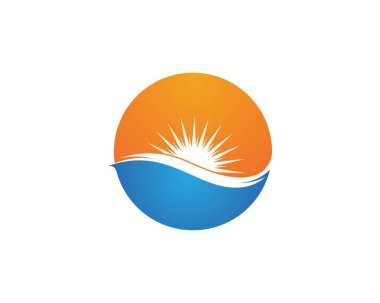 Güneş illüstrasyon simge vektör