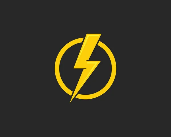 Lightning Set Logo Vector Illustration — Stock Vector