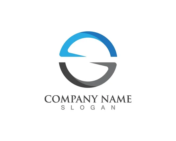Empresa Negócios Logotipo Carta — Vetor de Stock