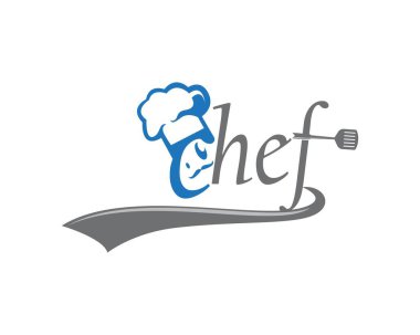 Şapka şefi logo şablonu vektör resimleme tasarımı