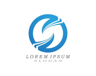 S harfi logosu ve sembol tasarım vektörleri