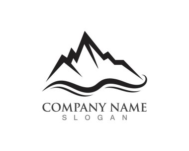 Dağlar Logo İş Şablonu Vektörü