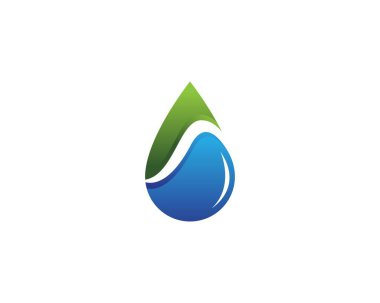 Su damlası Logo Şablonu vektörü