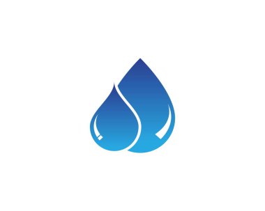 Su damlası Logo Şablonu vektörü
