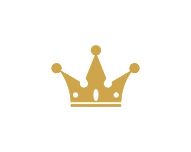 Crown Logo Şablon vektör simgesi
