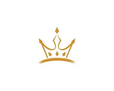 Crown Logo Şablon vektör simgesi