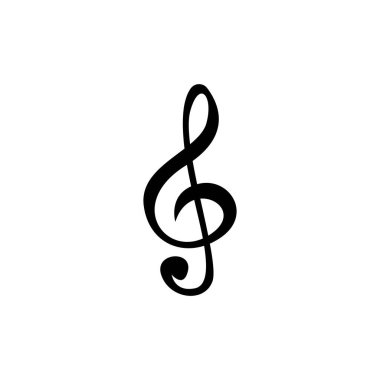 müzik notası ikon vektör illüstrasyonu