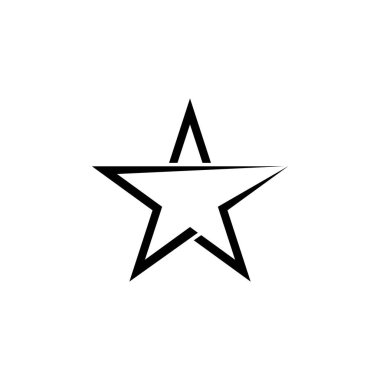 Yıldız Logosu Şablonu vektör illüstrasyon tasarımı