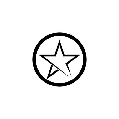 Yıldız Logosu Şablonu vektör illüstrasyon tasarımı