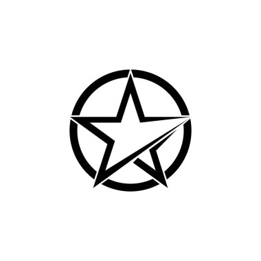 Yıldız Logosu Şablonu vektör illüstrasyon tasarımı