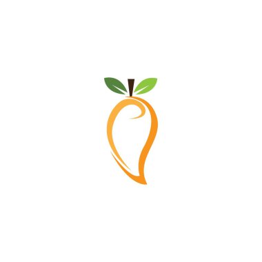 mango simgesi logo vektör şablonu