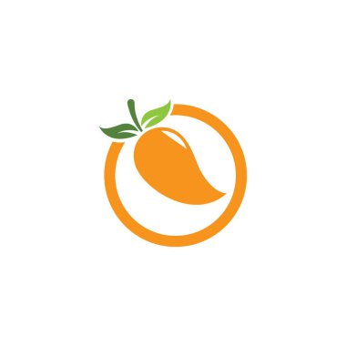 mango simgesi logo vektör şablonu