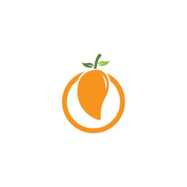 mango simgesi logo vektör şablonu