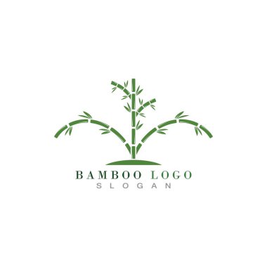 Bambu logo şablonu simge vektörü