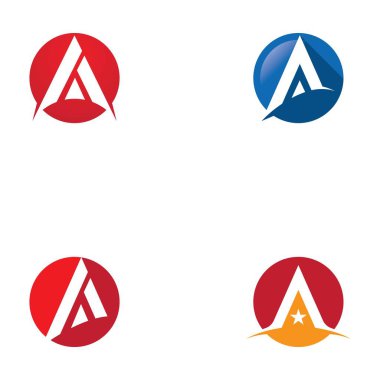 Bir Harf Logosu İş Şablonu Vektör simgesi