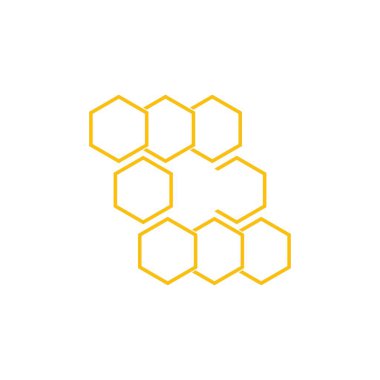 Bal peteği arkaplan dokusu çizimi tasarımı