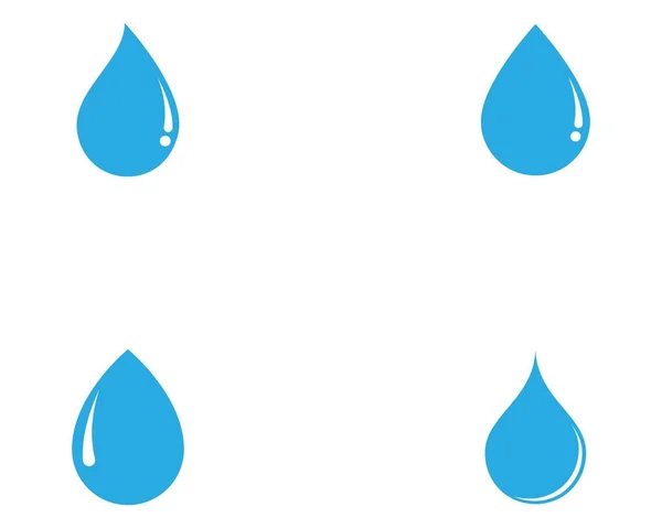 Damlası Logo Şablonu Vektör Çizimi Tasarımı — Stok Vektör