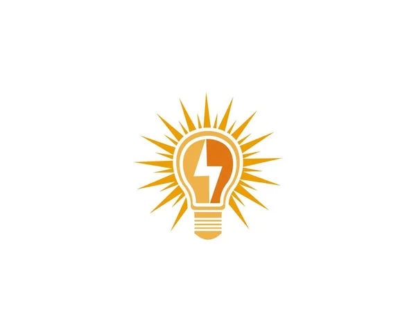 Lamp Energie Logo Template — Stockvector