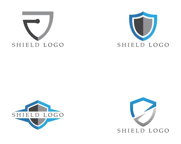 Vetor Modelo Logotipo Símbolo Escudo —  Vetores de Stock