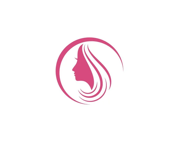 Жінка Обличчя Силует Символ Ілюстрація Логотип Іконка Вектор — стоковий вектор