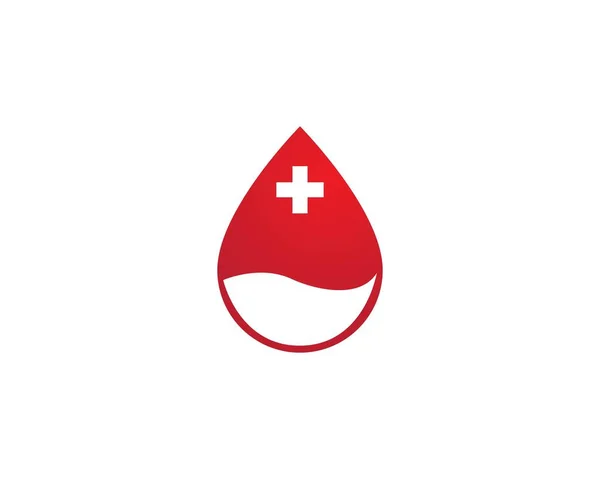 Blut Logo Symbol Vektorvorlage — Stockvektor