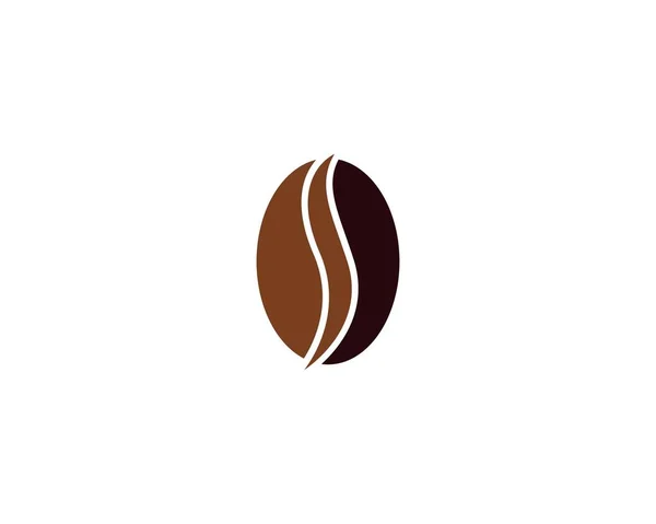Кавові Зерна Логотип Шаблон Векторний Дизайн Піктограми — стоковий вектор