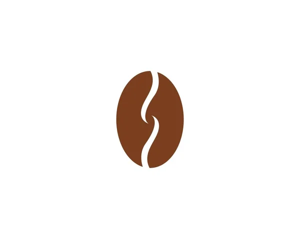 Kaffeebohnen Logo Template Vektor Icon Design — Stockvektor