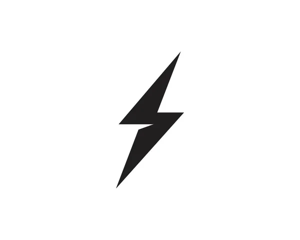 Flash Thunderbolt Template Vector Icon Illustration — Stock Vector