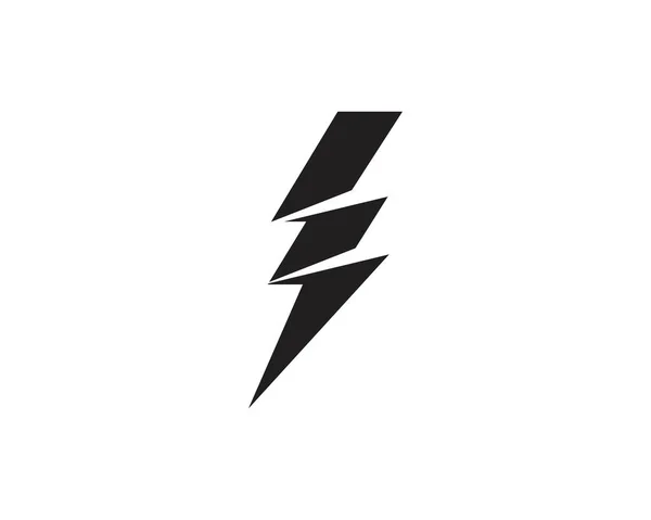 Flash Thunderbolt Template Vector Icon Illustration — Stock Vector