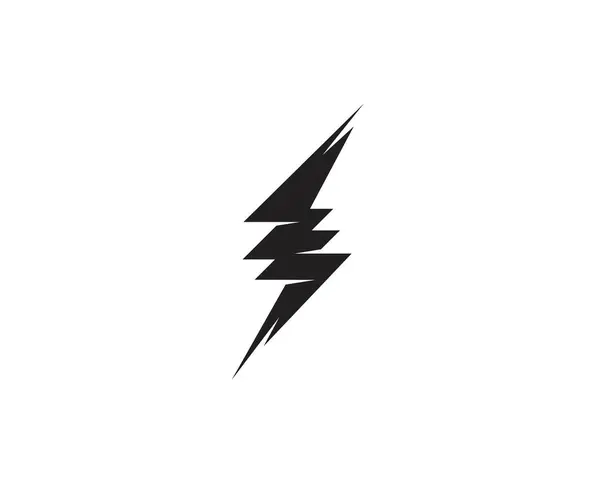 Flash Thunderbolt Template Vector Icon Illustration — Stock Vector