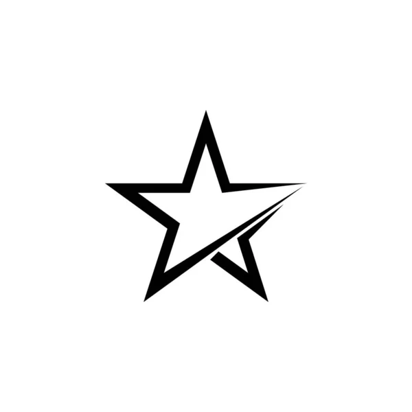 Desenho Ilustração Ícone Vetor Modelo Logotipo Estrela — Vetor de Stock